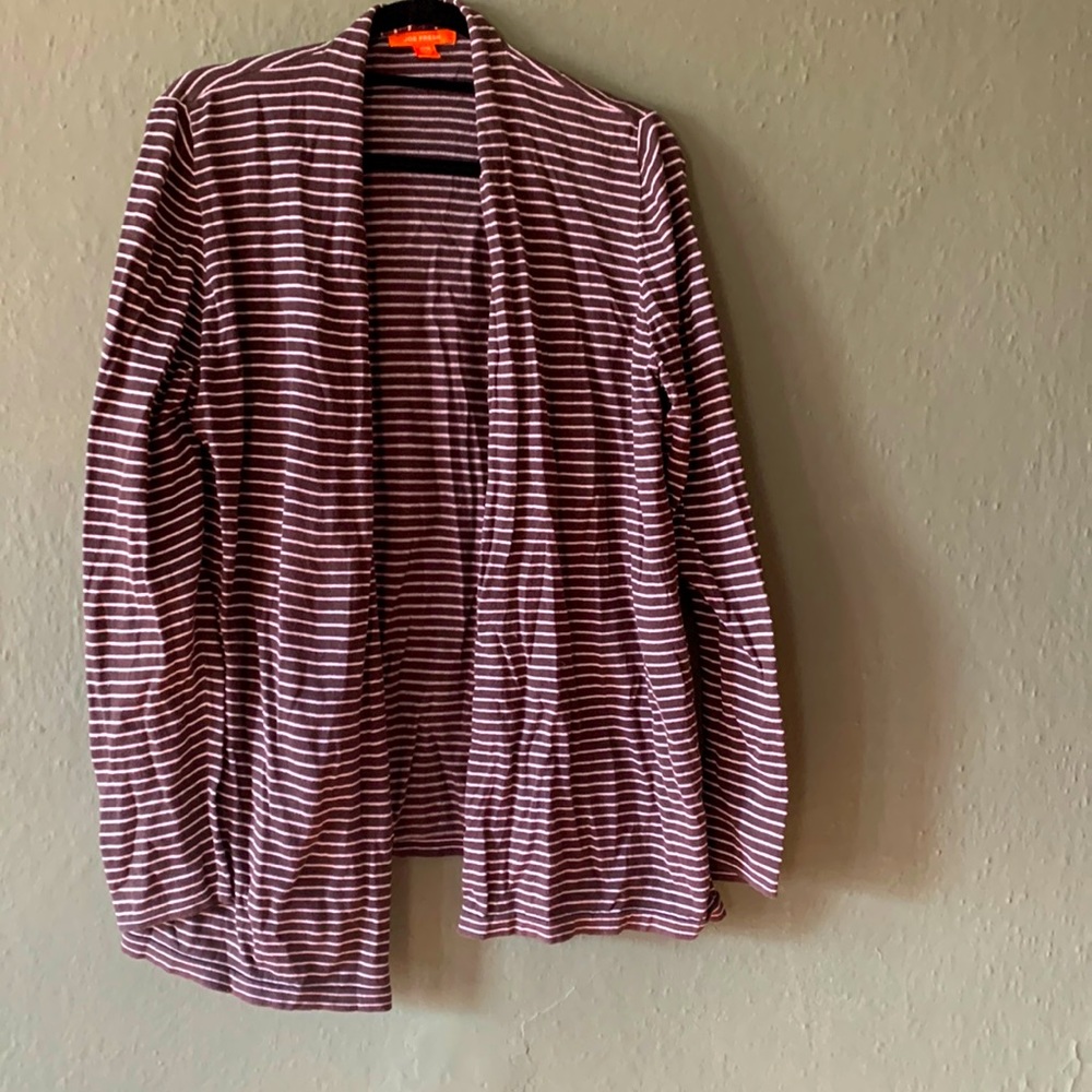 dark green striped sweater